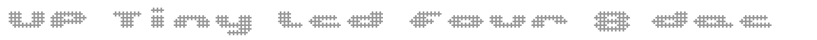 UP Tiny lcd four 8 decoC font preview